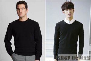 Áo len nam cổ tròn hay cổ tim – lựa chọn nào hợp vóc dáng?
